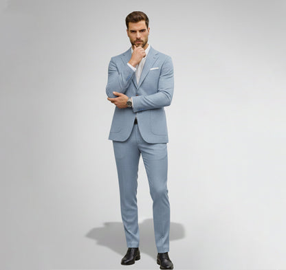 Just-Outlet | Men’s Slim Suit Set – Digital Print Comfort