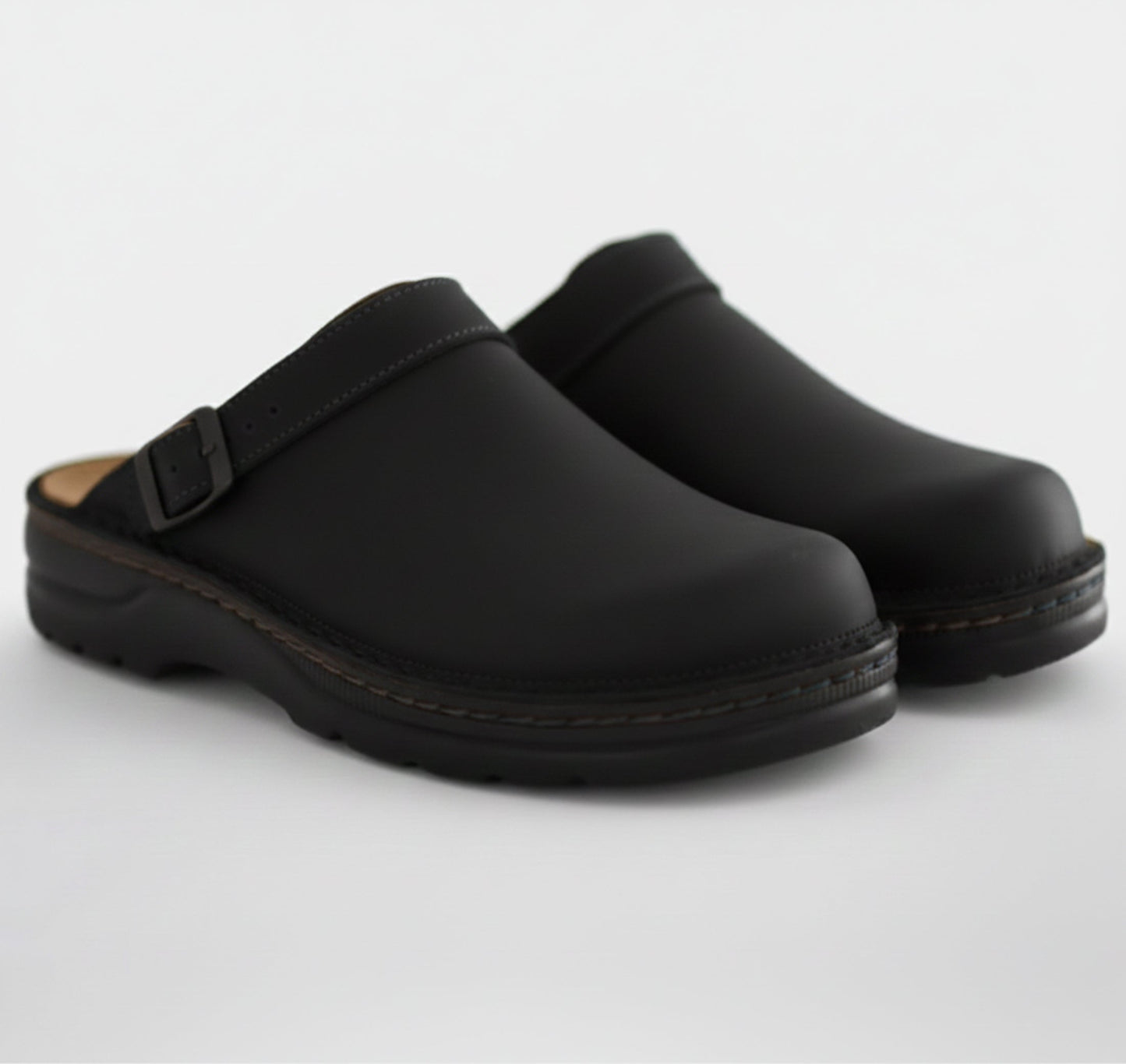 Just-Outlet | Unisex Suede Clog Sandals – Closed Toe Comfort