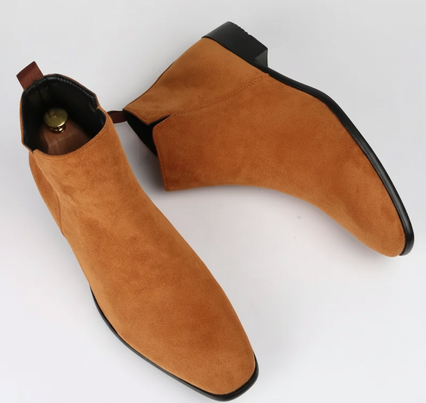 Just-Outlet | Men’s Winter Chelsea Boots – Classic Square Modernity