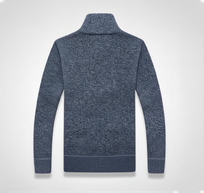 Just-Outlet | Men’s Knit Sweater Jacket – Warm Knit Layer