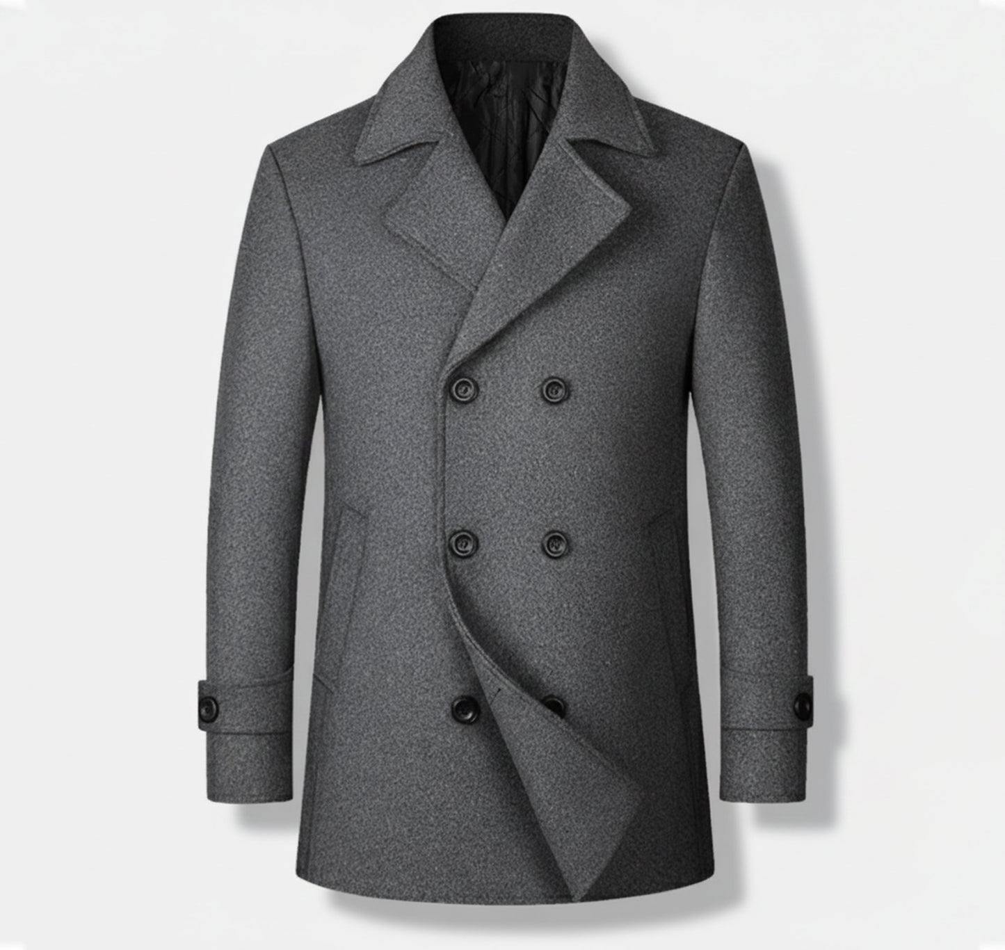 Just-Outlet | Men’s Classic Wool Coat – Modern Leisure Edition