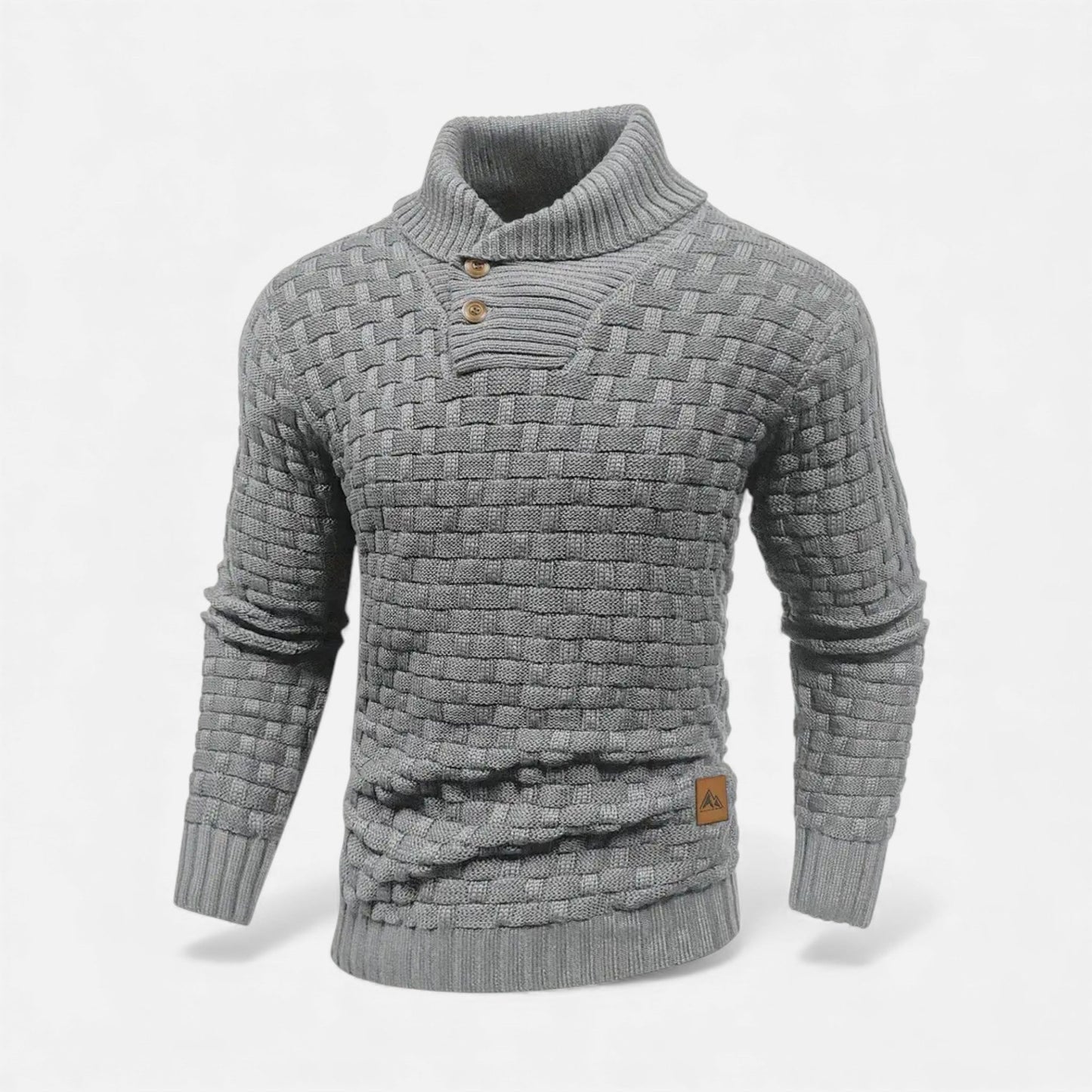 Just-Outlet | Men’s Sweater – Lapel Knit Winter Classic