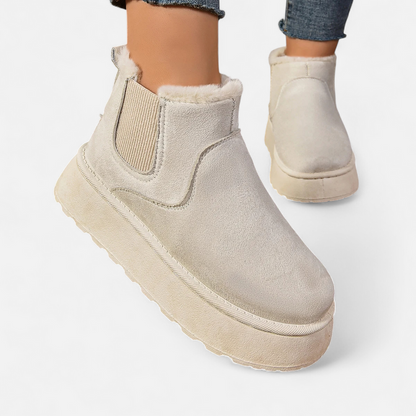 Just-Outlet | Women’s Ankle Boots – Plush Platform Elegance