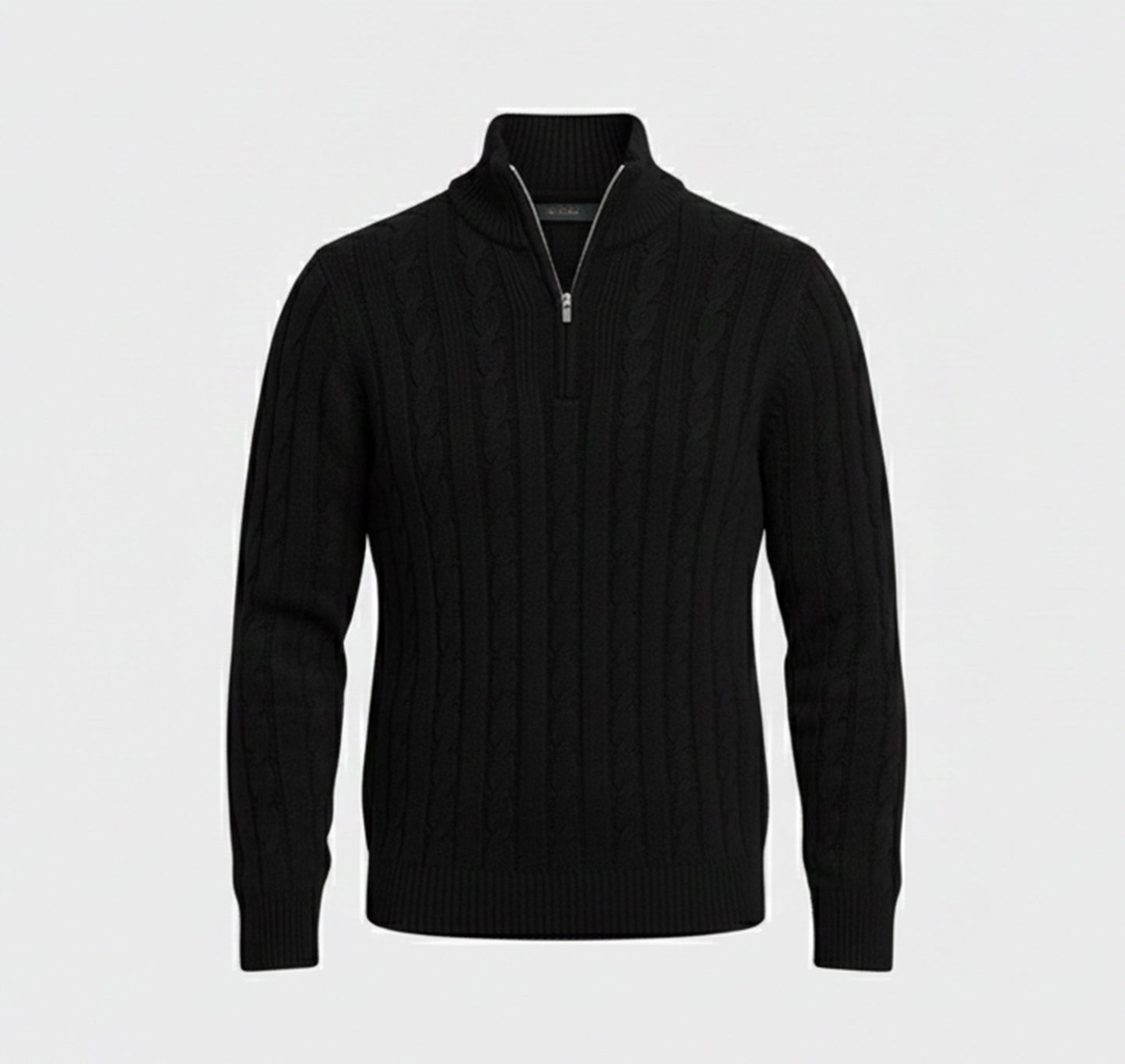 Just-Outlet | Men’s Wool Sweater – Mock Neck Classic