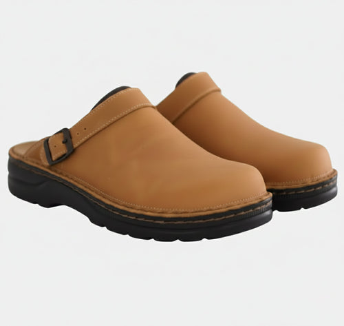 Just-Outlet | Unisex Suede Clog Sandals – Closed Toe Comfort