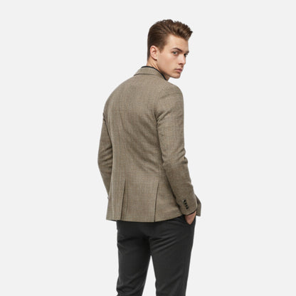 Just-Outlet | Men’s Lightweight Business Blazer – Geometric Elegance