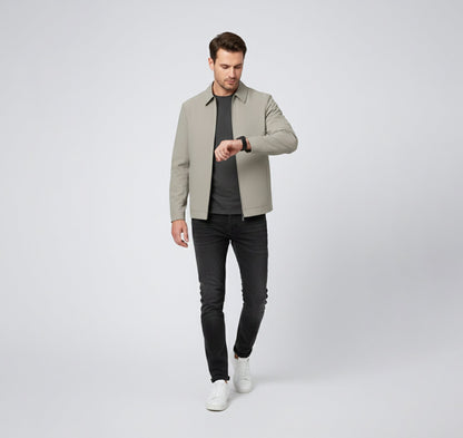 Just-Outlet | Men’s Casual Jacket – Modern Stand Collar