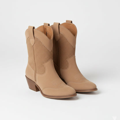 Just-Outlet | Women’s Ankle Boots – Mid-Heel Suede Edition