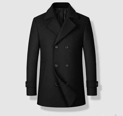 Just-Outlet | Men’s Classic Wool Coat – Modern Leisure Edition