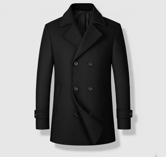 Just-Outlet | Men’s Classic Wool Coat – Modern Leisure Edition