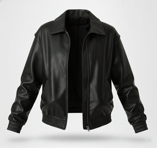 Just-Outlet | Women’s Faux-Leather Jacket – Classic Moto Edition