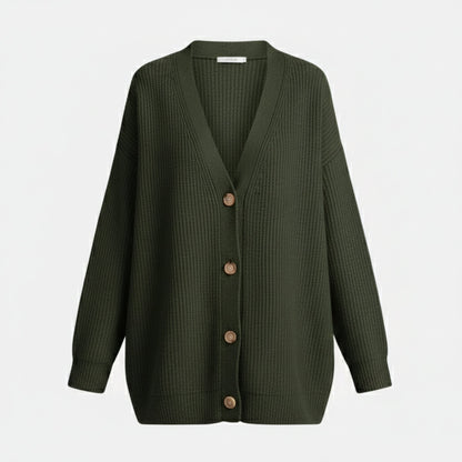 Just-Outlet | Women’s V-Neck Knit Cardigan – Sequin Casual Edition