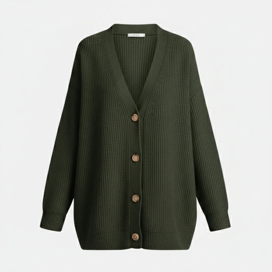 Just-Outlet | Women’s V-Neck Knit Cardigan – Sequin Casual Edition