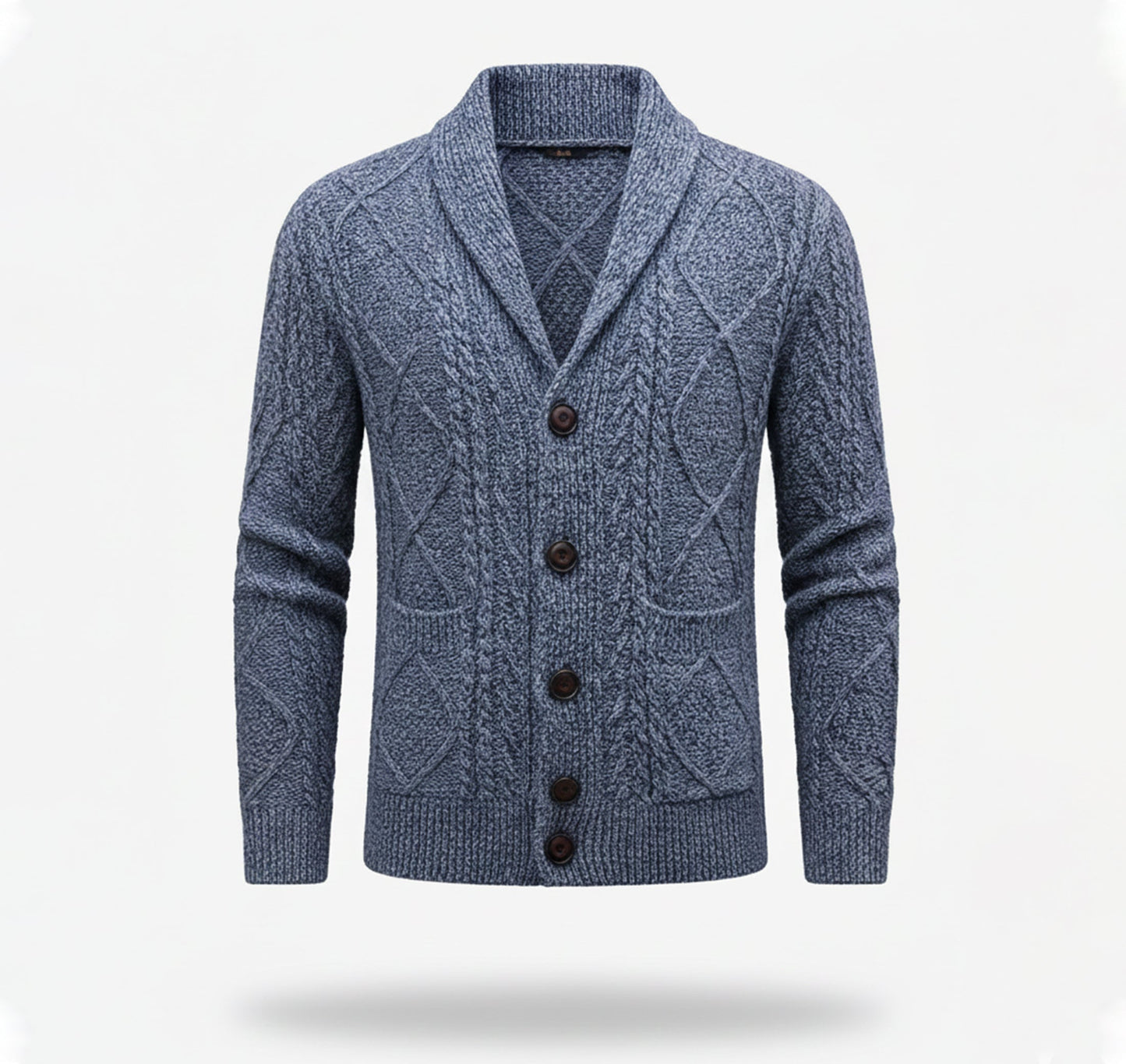 Just-Outlet | Men’s Knit Cardigan Jacket – Jacquard Warm Edition
