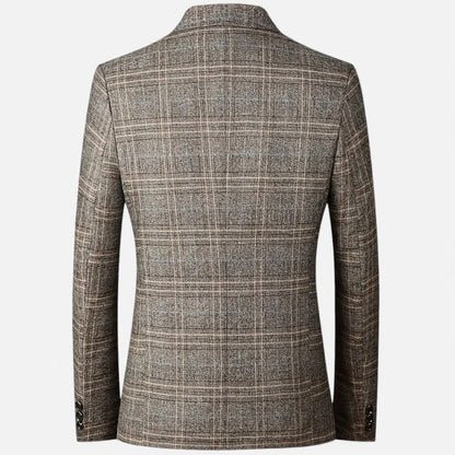Just-Outlet | Men’s Lightweight Business Blazer – Geometric Elegance