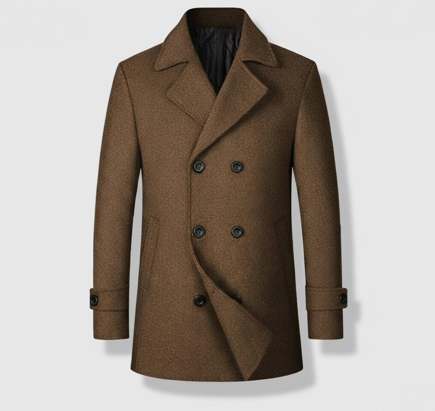 Just-Outlet | Men’s Classic Wool Coat – Modern Leisure Edition