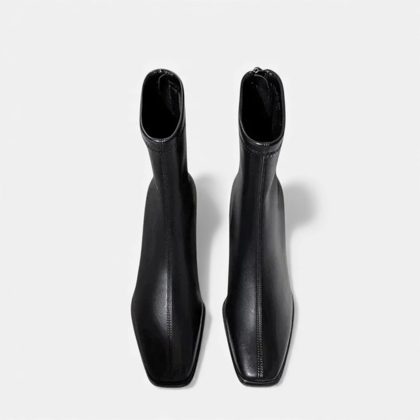 Just-Outlet | Women’s Vintage Square-Toe Ankle Boots – Timeless Suede Elegance