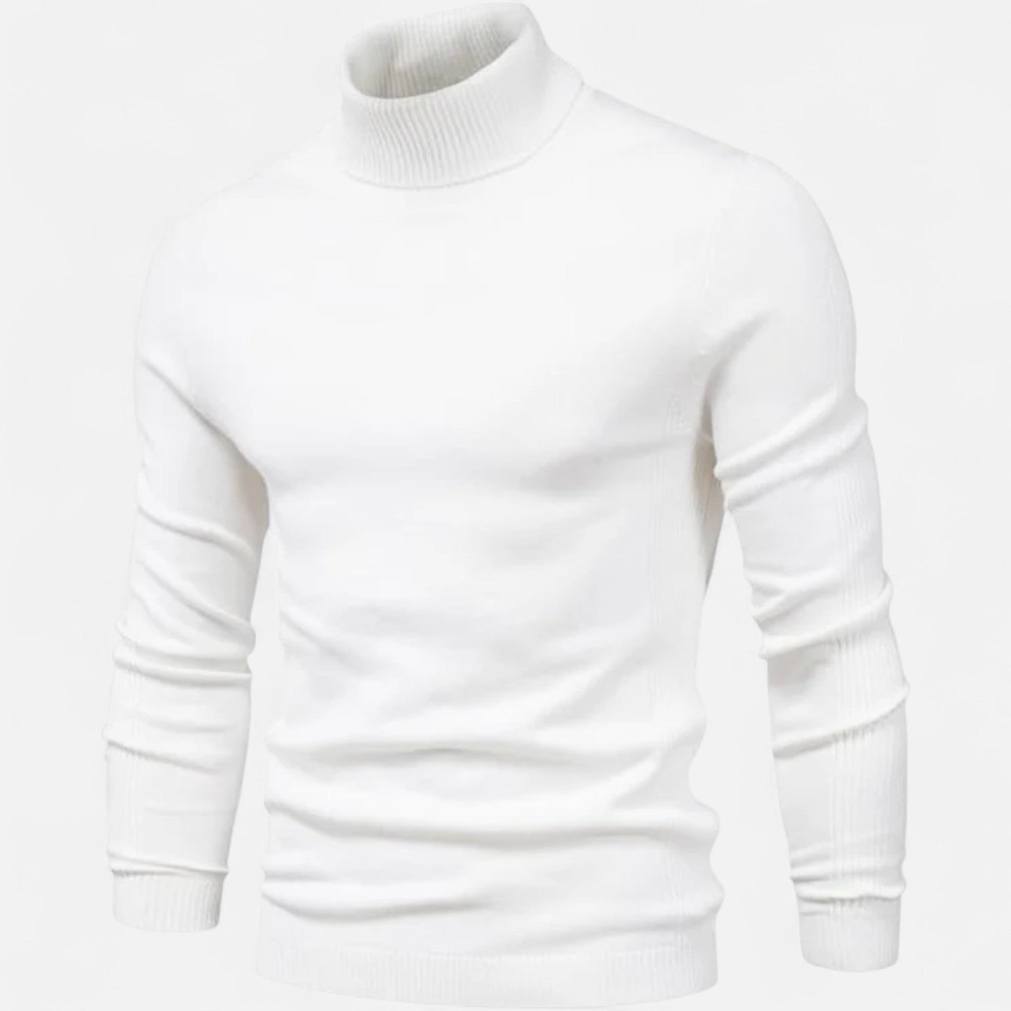 Just-Outlet | Men’s Sweater – High Turtleneck Knitted Heritage