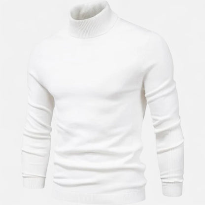Just-Outlet | Men’s Sweater – High Turtleneck Knitted Heritage