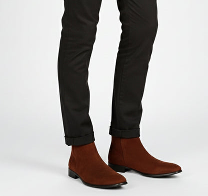 Just-Outlet | Men’s Winter Chelsea Boots – Classic Square Modernity