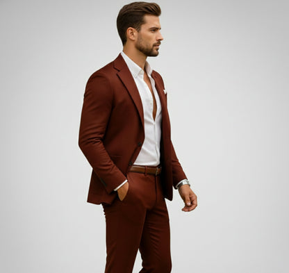 Just-Outlet | Men’s Slim Suit Set – Digital Print Comfort