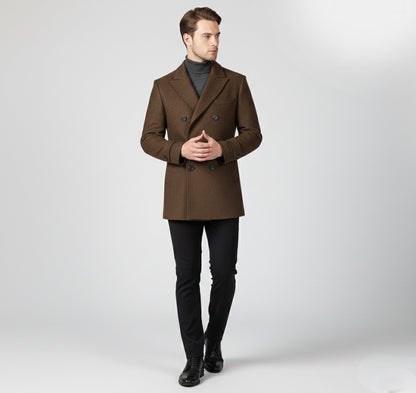 Just-Outlet | Men’s Classic Wool Coat – Modern Leisure Edition