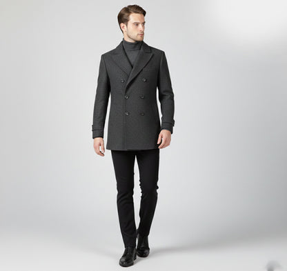 Just-Outlet | Men’s Classic Wool Coat – Modern Leisure Edition