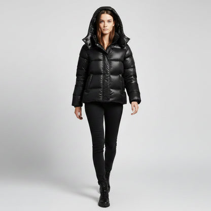 Just-Outlet | Women’s Hooded Jacket – Casual Puffer Edition