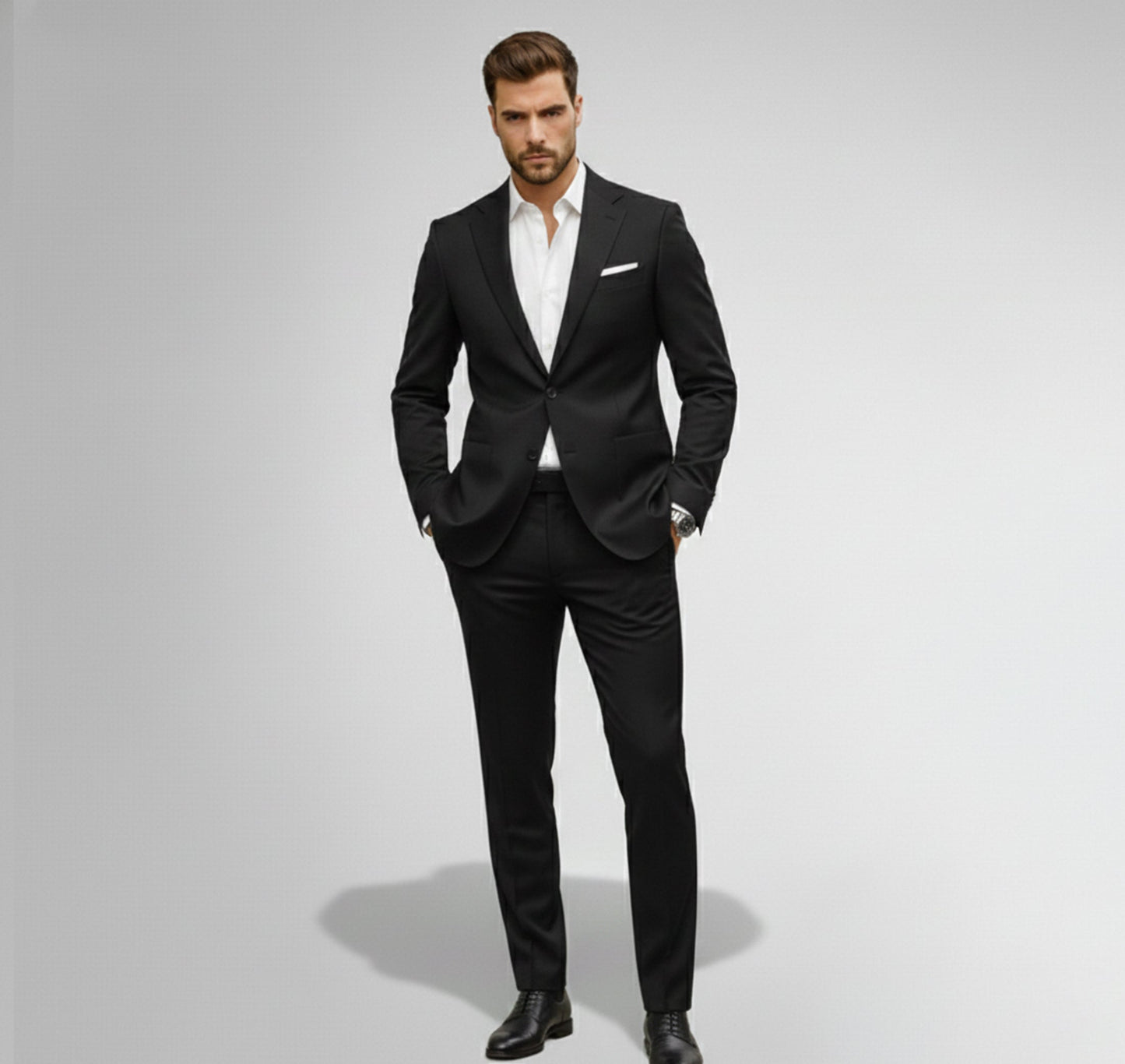 Just-Outlet | Men’s Slim Suit Set – Digital Print Comfort