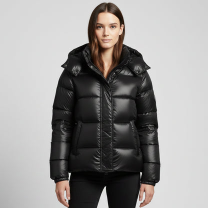 Just-Outlet | Women’s Hooded Jacket – Casual Puffer Edition