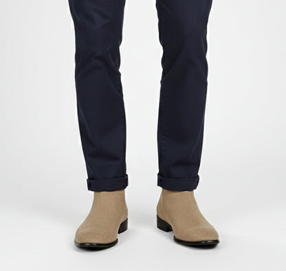 Just-Outlet | Men’s Winter Chelsea Boots – Classic Square Modernity