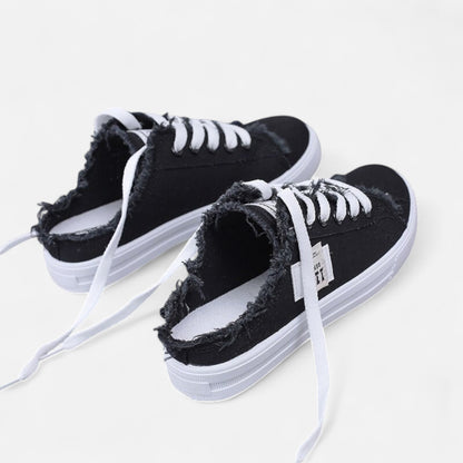 Just-Outlet | Women’s Sneakers – Low-Top Canvas Everyday Elegance