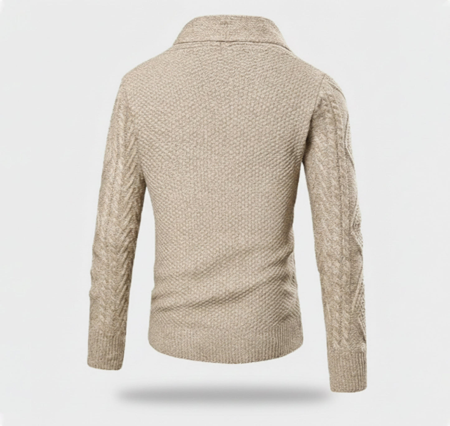 Just-Outlet | Men’s Knit Cardigan Jacket – Jacquard Warm Edition