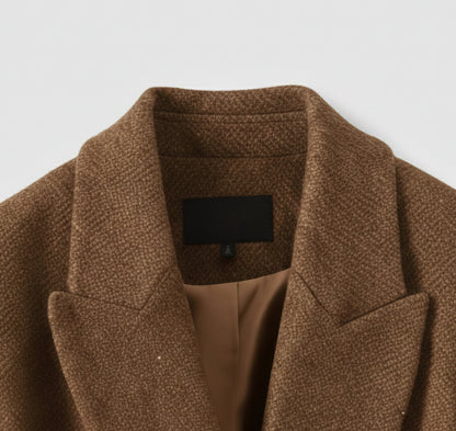 Just-Outlet | Women’s Wool-Blend Jacket – Padded Elegant Style