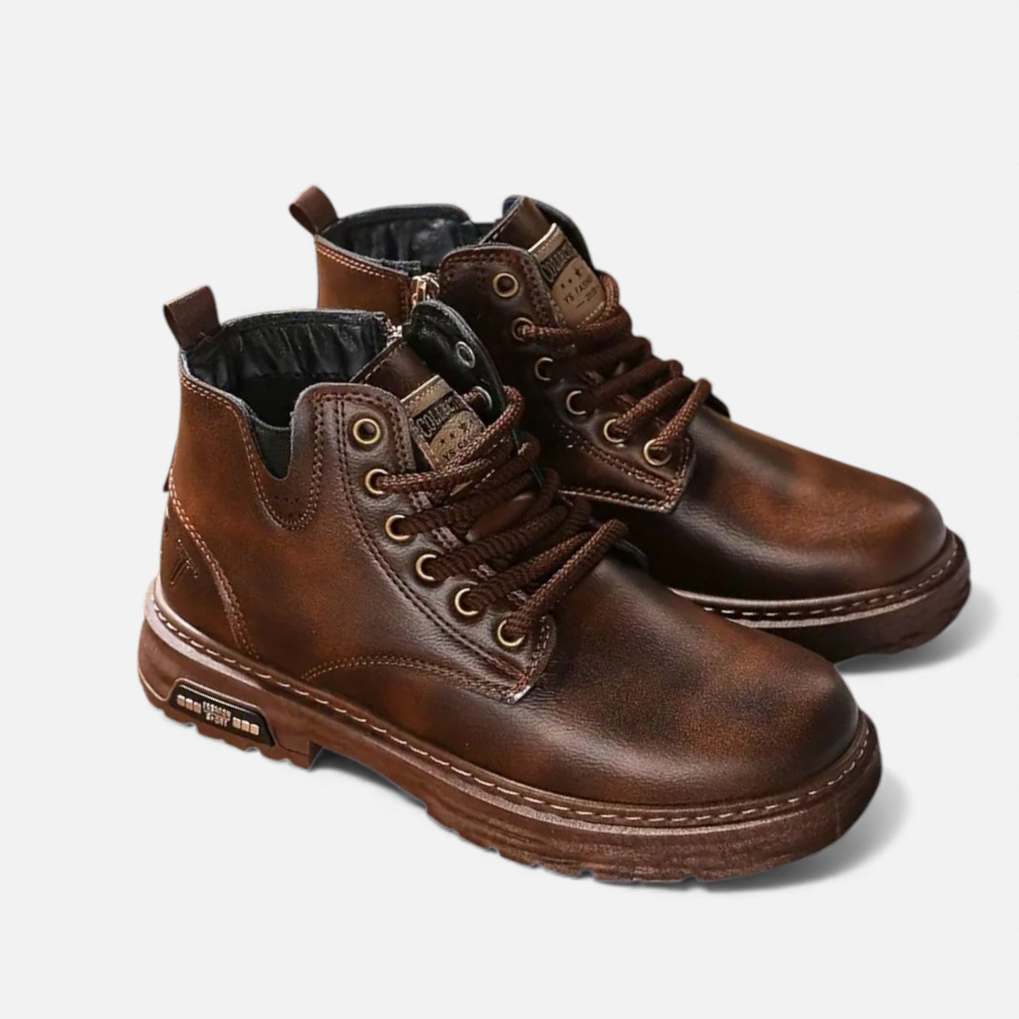 Just-Outlet | Men’s Vintage Boots – Classic Short Lace-Up