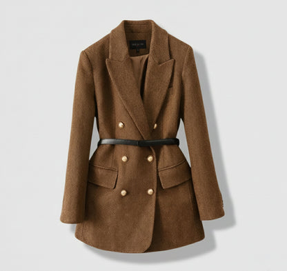 Just-Outlet | Women’s Wool-Blend Jacket – Padded Elegant Style