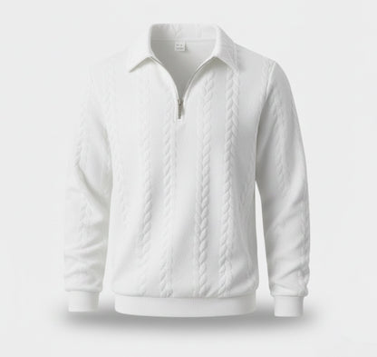 Just-Outlet | Men’s Jacquard Knitwear – Loose Lapel Classic