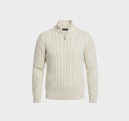 Just-Outlet | Men’s Wool Sweater – Mock Neck Classic
