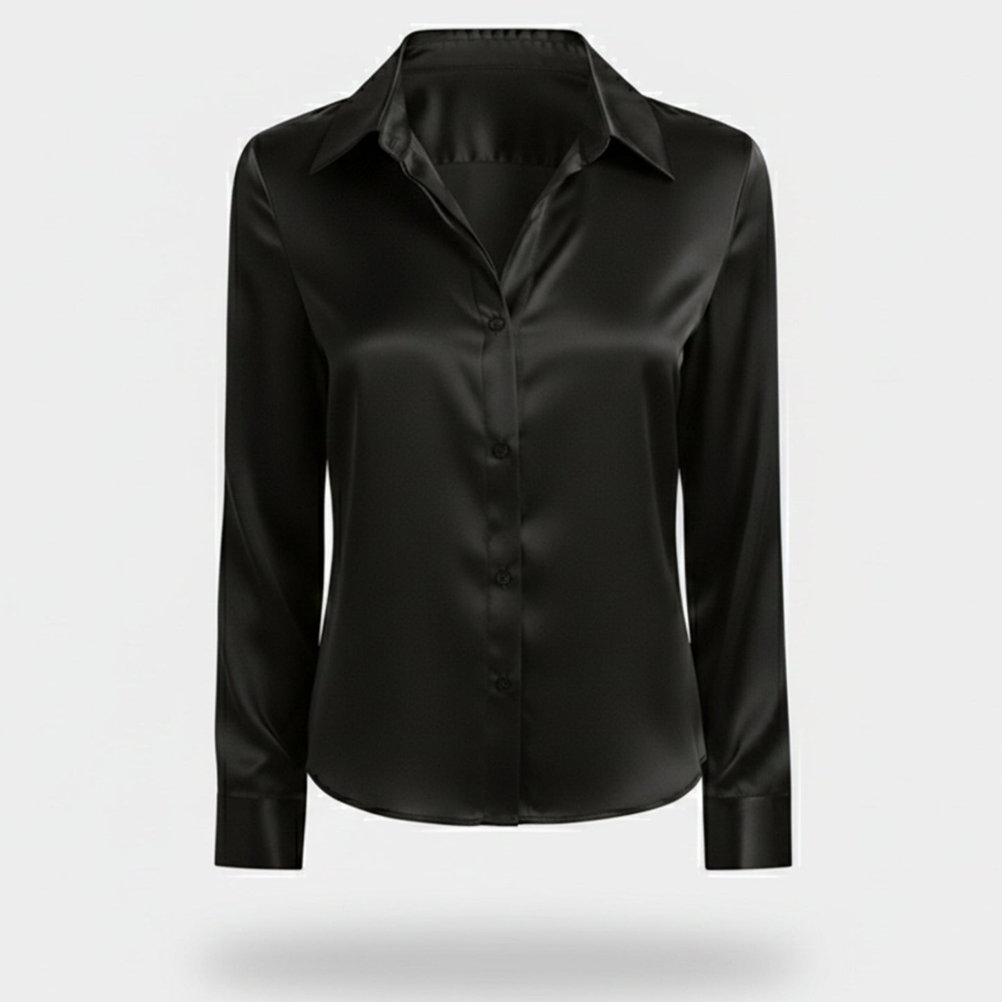 Just-Outlet | Women’s Satin Shirt – Polished Workwear Edition