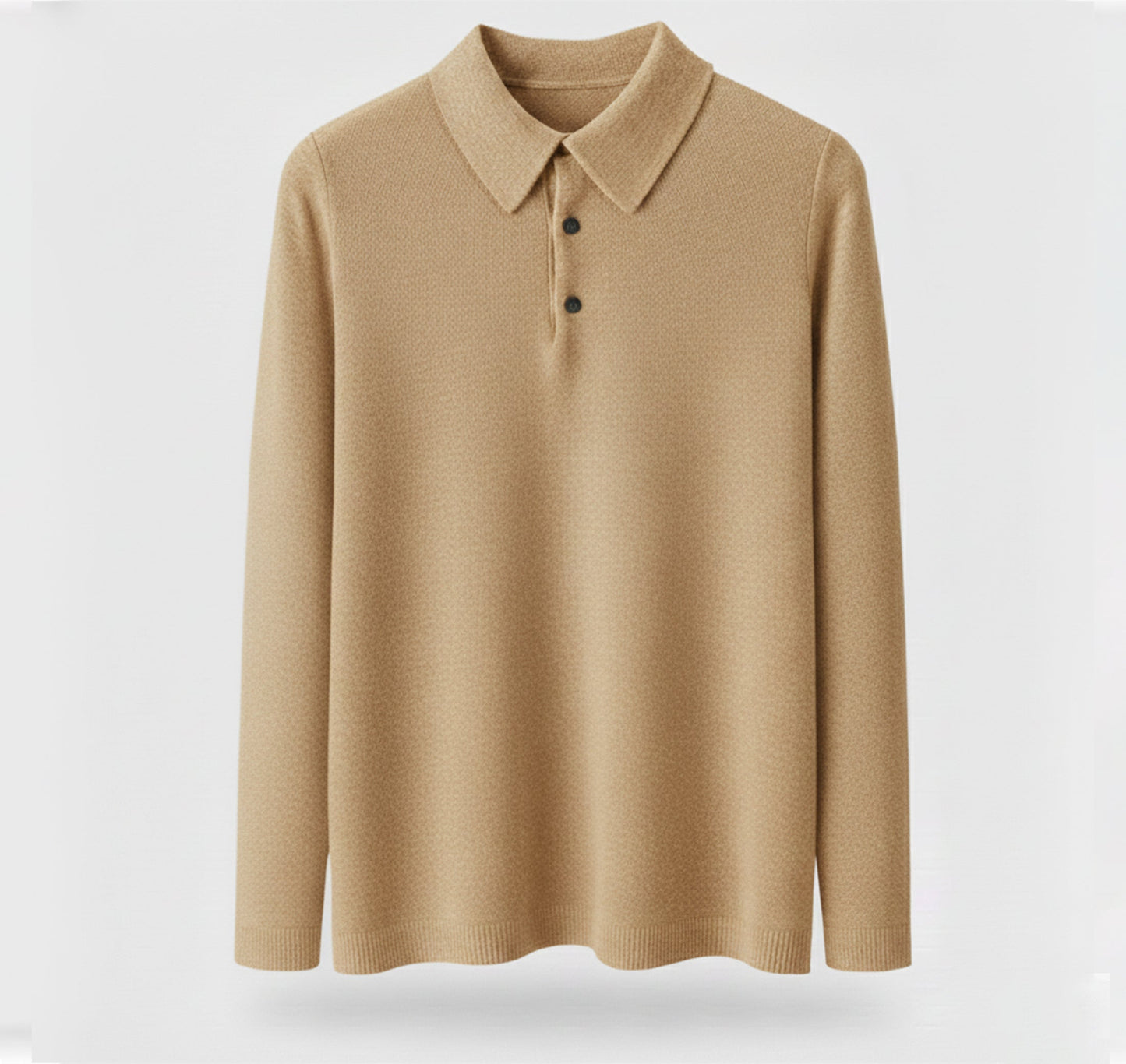 Just-Outlet | Men’s Polo Collar Knit – Warm Daily Layer