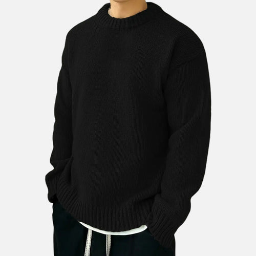 Just-Outlet | Men’s Sweater – Crew-Neck Winter Essential