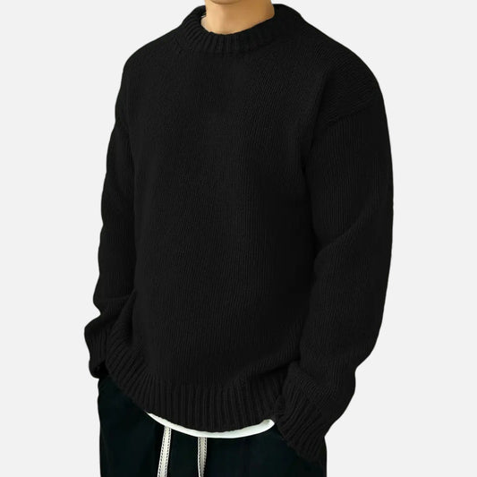 Just-Outlet | Men’s Sweater – Crew-Neck Winter Essential