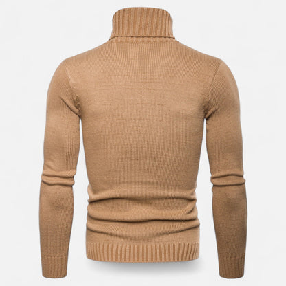 Just-Outlet | Men’s Turtleneck Sweater – Heritage Jacquard Knit