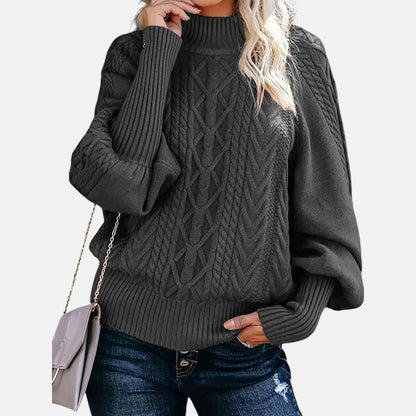Just-Outlet | Women’s Sweater – Elegant High-Neck Knit