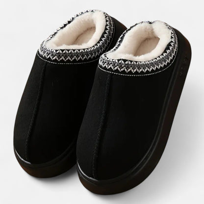 Just-Outlet | Women’s Ethnic Lace Slippers – Autumn Winter Comfort