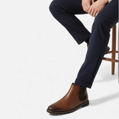 Just-Outlet | Men’s Retro Ankle Boots – Two-Tone Heritage Style