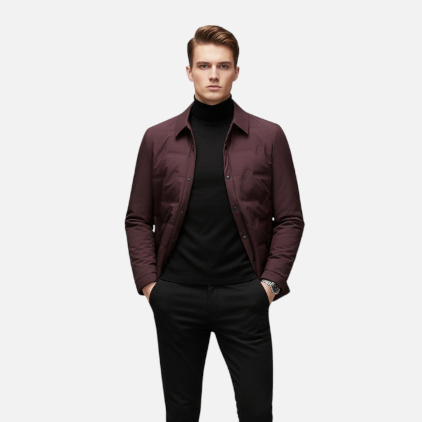 Just-Outlet | Men’s Lightweight Puffer – Classic Winter Elegance