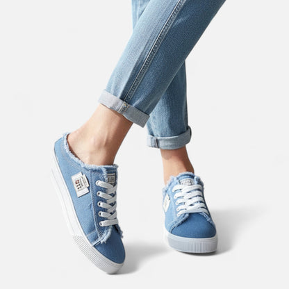 Just-Outlet | Women’s Sneakers – Low-Top Canvas Everyday Elegance