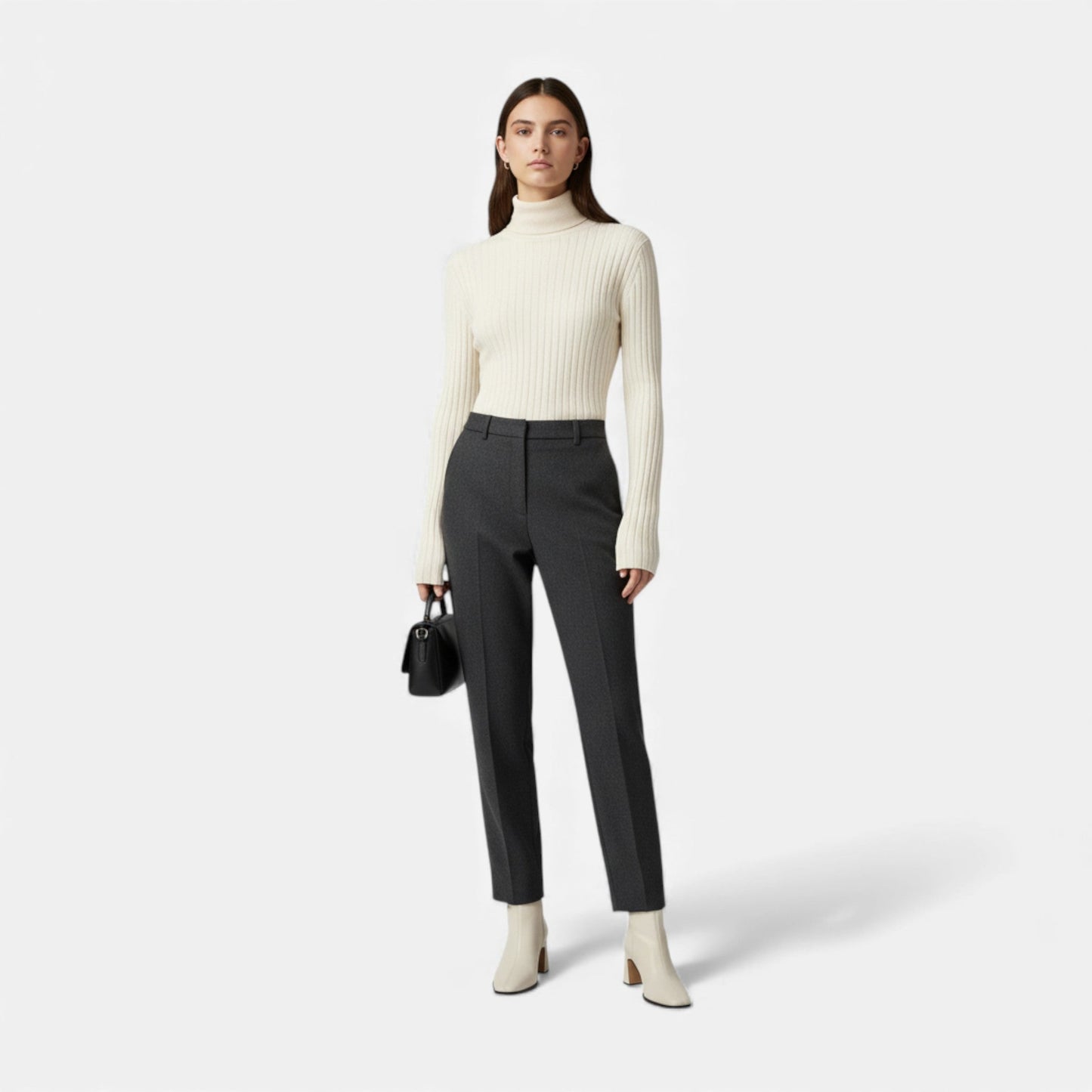 Just-Outlet | Women’s Vintage Square-Toe Ankle Boots – Timeless Suede Elegance