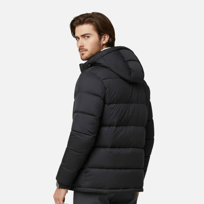 Just-Outlet | Men’s Padded Jacket – Hooded Heritage Warmth